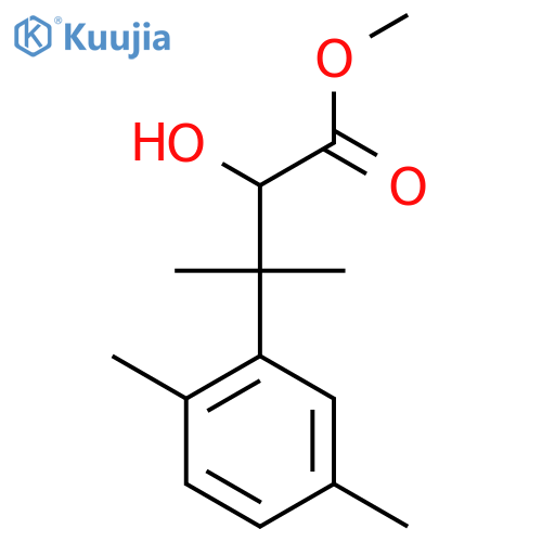 methyl 3-(2,5-dimethylphenyl)-2-hydroxy-3-methylbutanoate structure