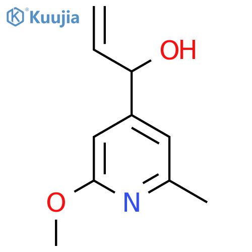 1-(2-methoxy-6-methylpyridin-4-yl)prop-2-en-1-ol structure