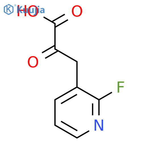 3-(2-fluoropyridin-3-yl)-2-oxopropanoic acid structure