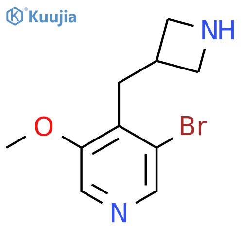 4-(azetidin-3-yl)methyl-3-bromo-5-methoxypyridine structure