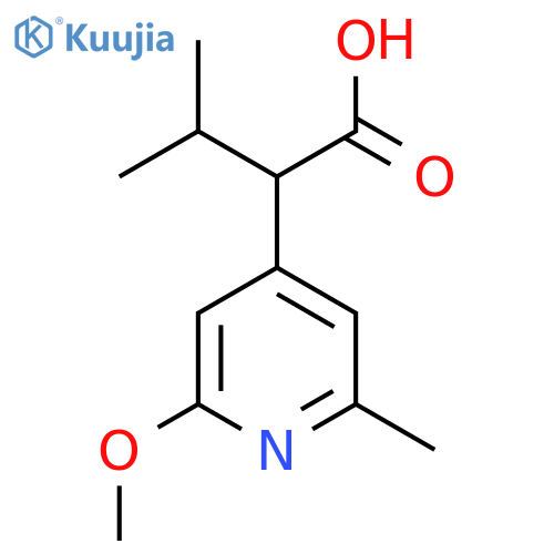 2-(2-methoxy-6-methylpyridin-4-yl)-3-methylbutanoic acid structure