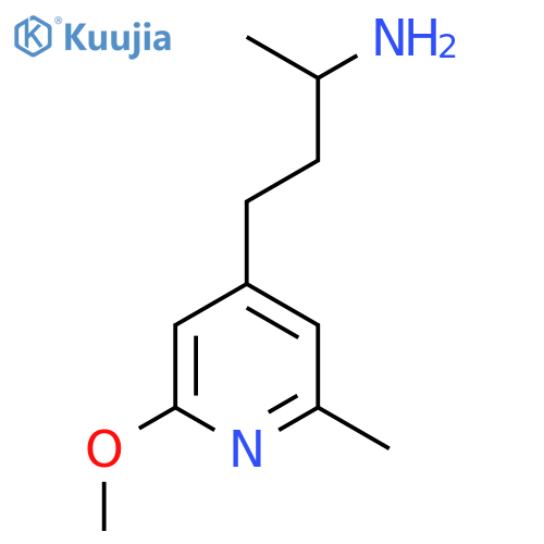 4-(2-methoxy-6-methylpyridin-4-yl)butan-2-amine structure