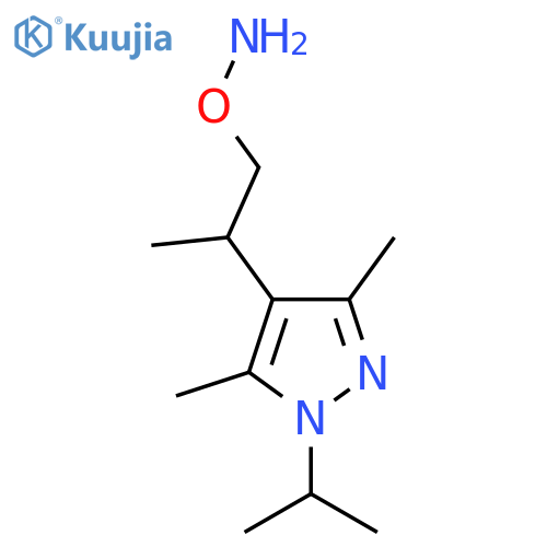 O-{2-3,5-dimethyl-1-(propan-2-yl)-1H-pyrazol-4-ylpropyl}hydroxylamine structure