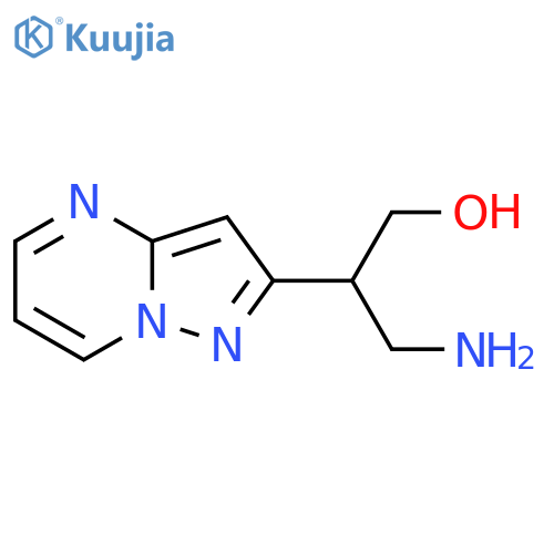 3-amino-2-{pyrazolo1,5-apyrimidin-2-yl}propan-1-ol structure