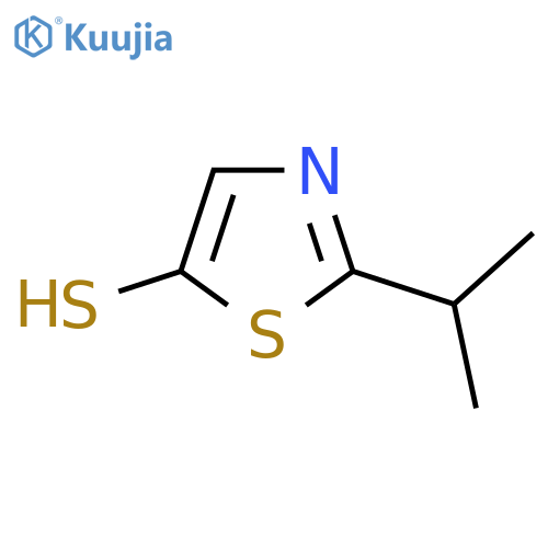 2-(propan-2-yl)-1,3-thiazole-5-thiol structure