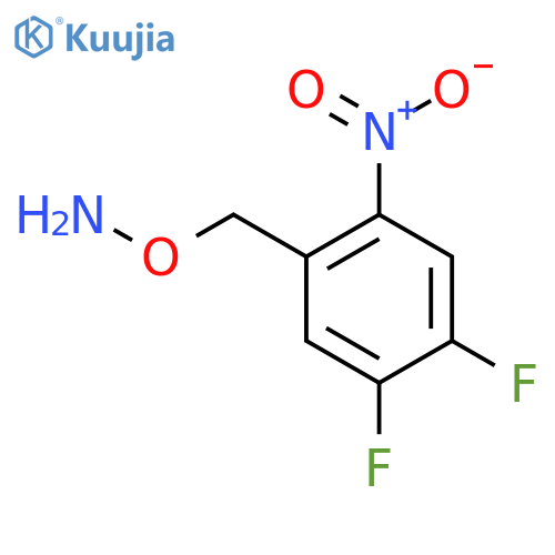 O-(4,5-difluoro-2-nitrophenyl)methylhydroxylamine structure