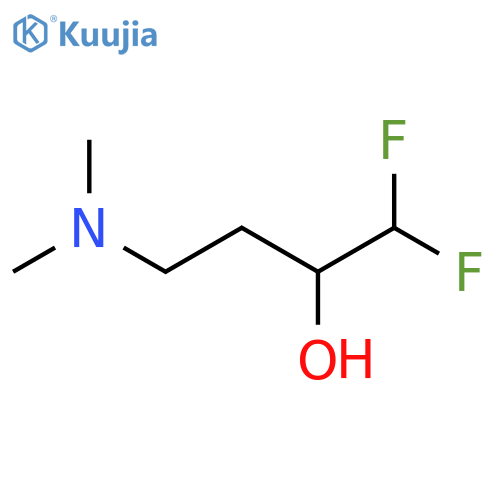 4-(dimethylamino)-1,1-difluorobutan-2-ol structure