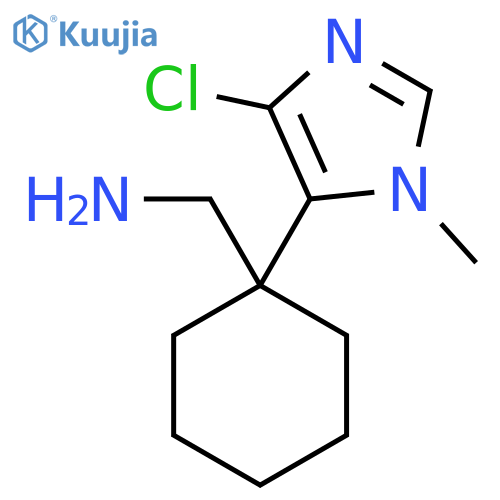 1-(4-chloro-1-methyl-1H-imidazol-5-yl)cyclohexylmethanamine structure