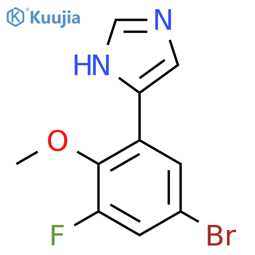 4-(5-bromo-3-fluoro-2-methoxyphenyl)-1H-imidazole structure