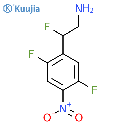 2-(2,5-difluoro-4-nitrophenyl)-2-fluoroethan-1-amine structure