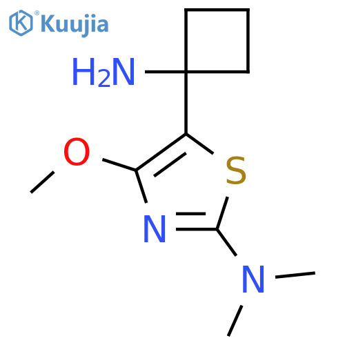 5-(1-aminocyclobutyl)-4-methoxy-N,N-dimethyl-1,3-thiazol-2-amine structure