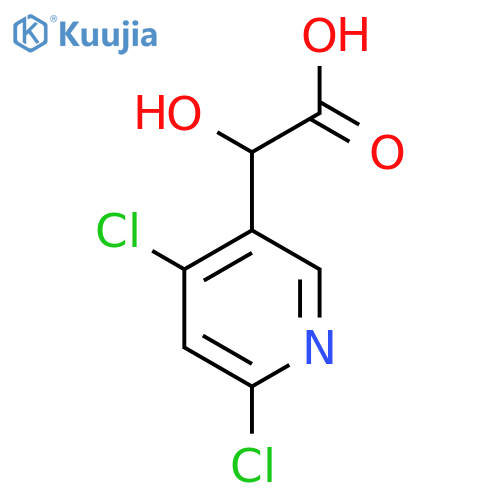 2-(4,6-dichloropyridin-3-yl)-2-hydroxyacetic acid structure