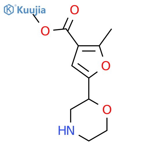 methyl 2-methyl-5-(morpholin-2-yl)furan-3-carboxylate structure