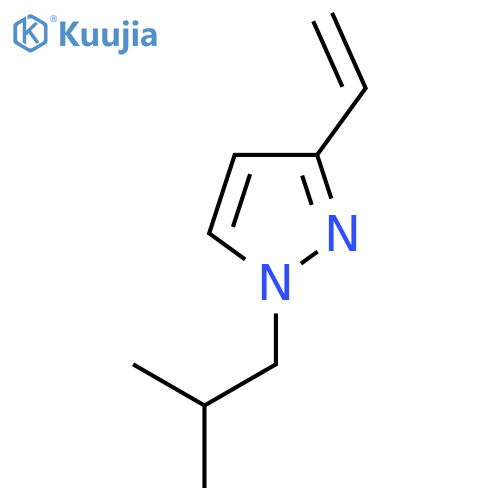 3-ethenyl-1-(2-methylpropyl)-1H-pyrazole structure