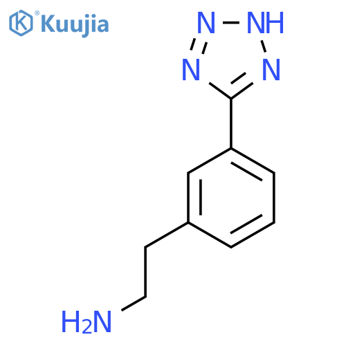2-3-(1H-1,2,3,4-tetrazol-5-yl)phenylethan-1-amine structure