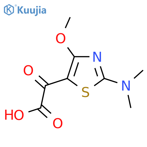 2-2-(dimethylamino)-4-methoxy-1,3-thiazol-5-yl-2-oxoacetic acid structure
