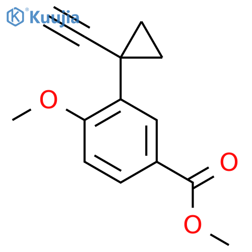 Methyl 3-(1-ethynylcyclopropyl)-4-methoxybenzoate structure