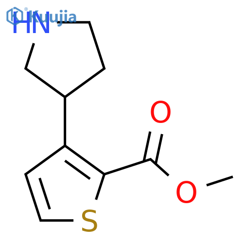 methyl 3-(pyrrolidin-3-yl)thiophene-2-carboxylate structure