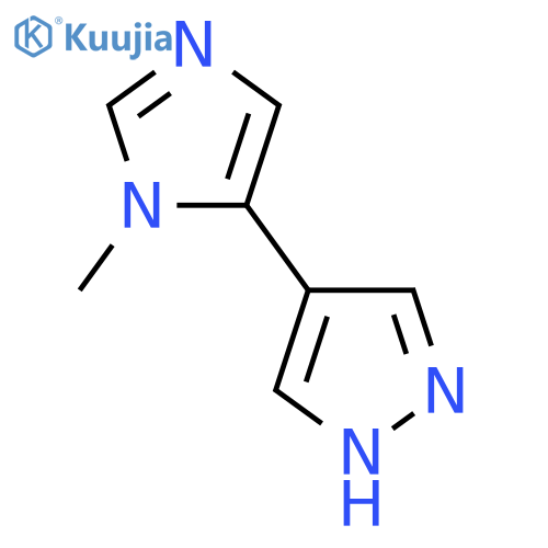 1-methyl-5-(1H-pyrazol-4-yl)-1H-imidazole structure