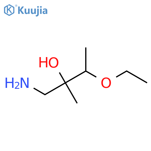 1-amino-3-ethoxy-2-methylbutan-2-ol structure