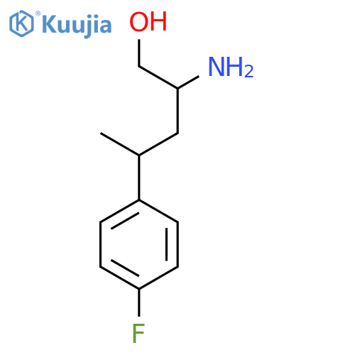 2-amino-4-(4-fluorophenyl)pentan-1-ol structure