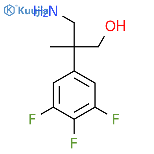 3-amino-2-methyl-2-(3,4,5-trifluorophenyl)propan-1-ol structure