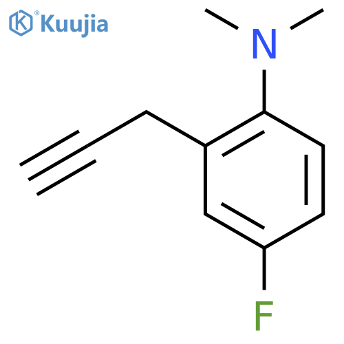 4-fluoro-N,N-dimethyl-2-(prop-2-yn-1-yl)aniline structure