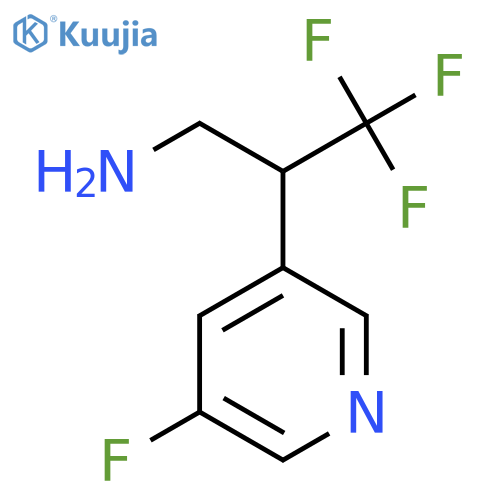3,3,3-trifluoro-2-(5-fluoropyridin-3-yl)propan-1-amine structure