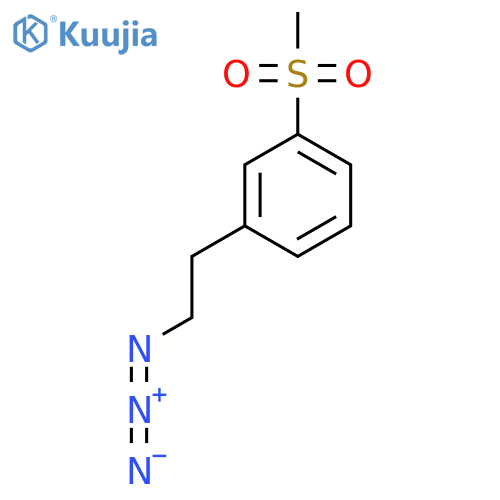 1-(2-azidoethyl)-3-methanesulfonylbenzene structure