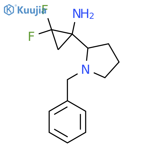 1-(1-benzylpyrrolidin-2-yl)-2,2-difluorocyclopropan-1-amine structure
