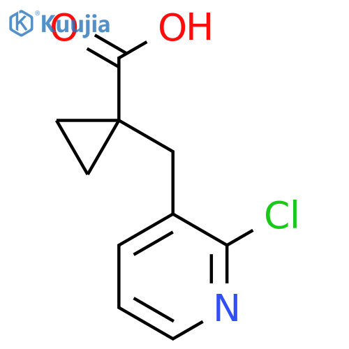 1-(2-chloropyridin-3-yl)methylcyclopropane-1-carboxylic acid structure