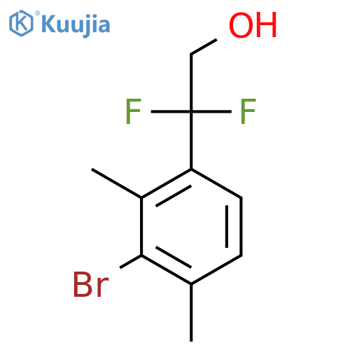 2-(3-bromo-2,4-dimethylphenyl)-2,2-difluoroethan-1-ol structure