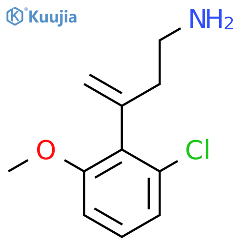3-(2-chloro-6-methoxyphenyl)but-3-en-1-amine structure