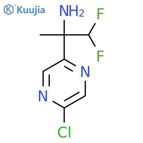 2-(5-chloropyrazin-2-yl)-1,1-difluoropropan-2-amine structure