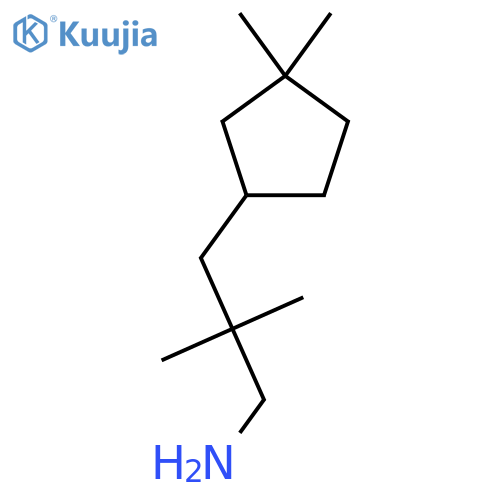 3-(3,3-dimethylcyclopentyl)-2,2-dimethylpropan-1-amine structure