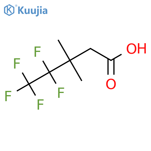 4,4,5,5,5-pentafluoro-3,3-dimethylpentanoic acid structure