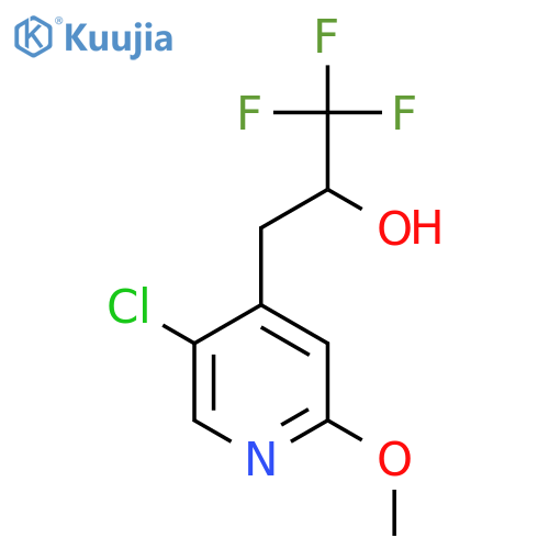 3-(5-Chloro-2-methoxypyridin-4-yl)-1,1,1-trifluoropropan-2-ol structure