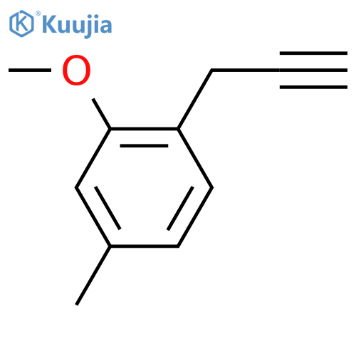 2-methoxy-4-methyl-1-(prop-2-yn-1-yl)benzene structure
