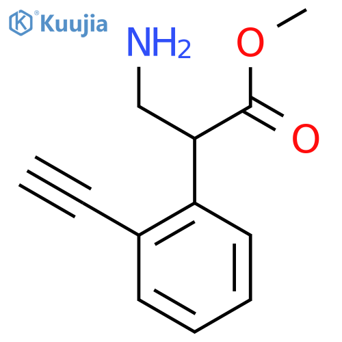 methyl 3-amino-2-(2-ethynylphenyl)propanoate structure
