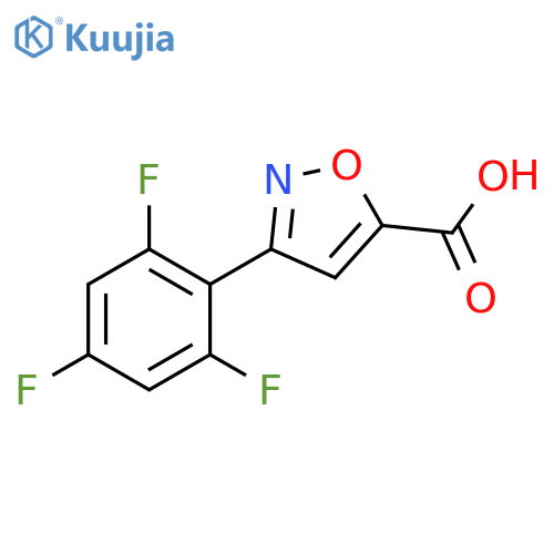 3-(2,4,6-trifluorophenyl)-1,2-oxazole-5-carboxylic acid structure