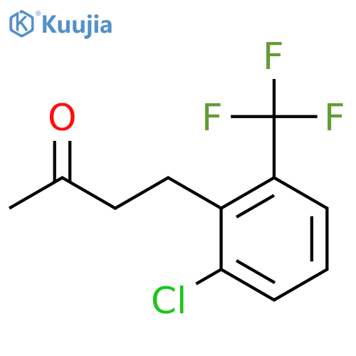 4-2-chloro-6-(trifluoromethyl)phenylbutan-2-one structure