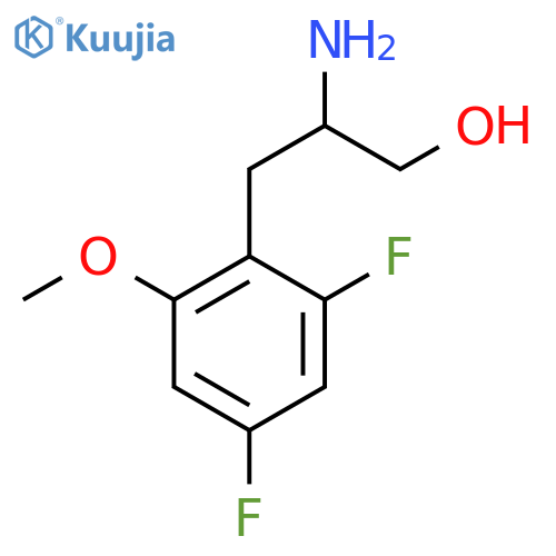2-amino-3-(2,4-difluoro-6-methoxyphenyl)propan-1-ol structure