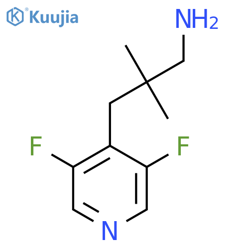 3-(3,5-difluoropyridin-4-yl)-2,2-dimethylpropan-1-amine structure