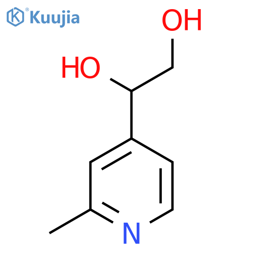 1-(2-methylpyridin-4-yl)ethane-1,2-diol structure