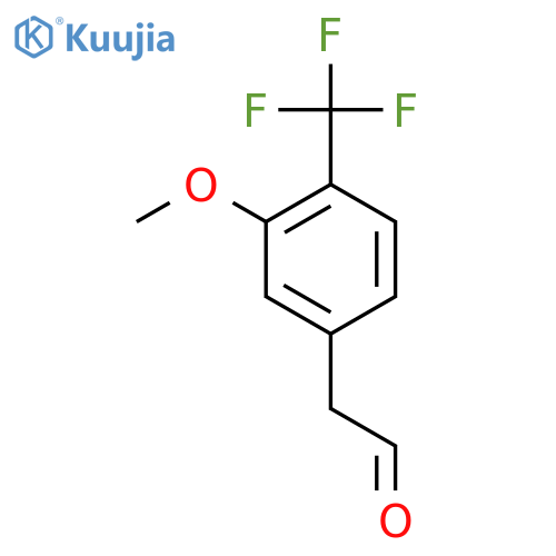 2-3-methoxy-4-(trifluoromethyl)phenylacetaldehyde structure