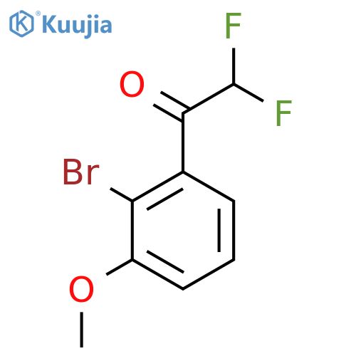 1-(2-bromo-3-methoxyphenyl)-2,2-difluoroethan-1-one structure