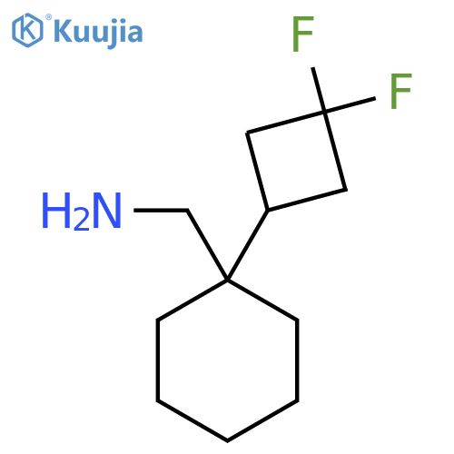 1-(3,3-difluorocyclobutyl)cyclohexylmethanamine structure