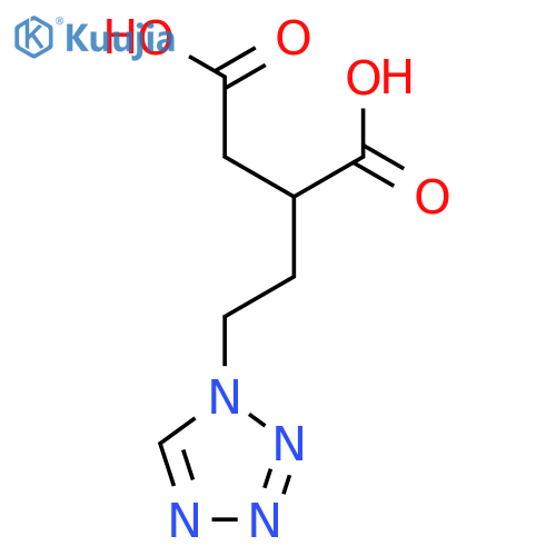 2-2-(1H-1,2,3,4-tetrazol-1-yl)ethylbutanedioic acid structure