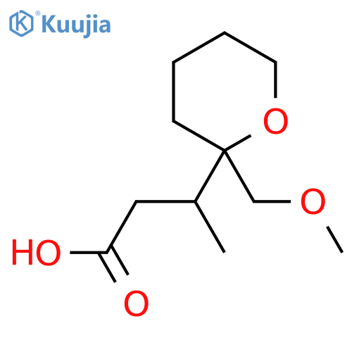 3-2-(methoxymethyl)oxan-2-ylbutanoic acid structure
