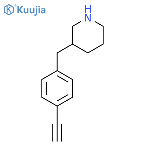 3-(4-ethynylphenyl)methylpiperidine structure